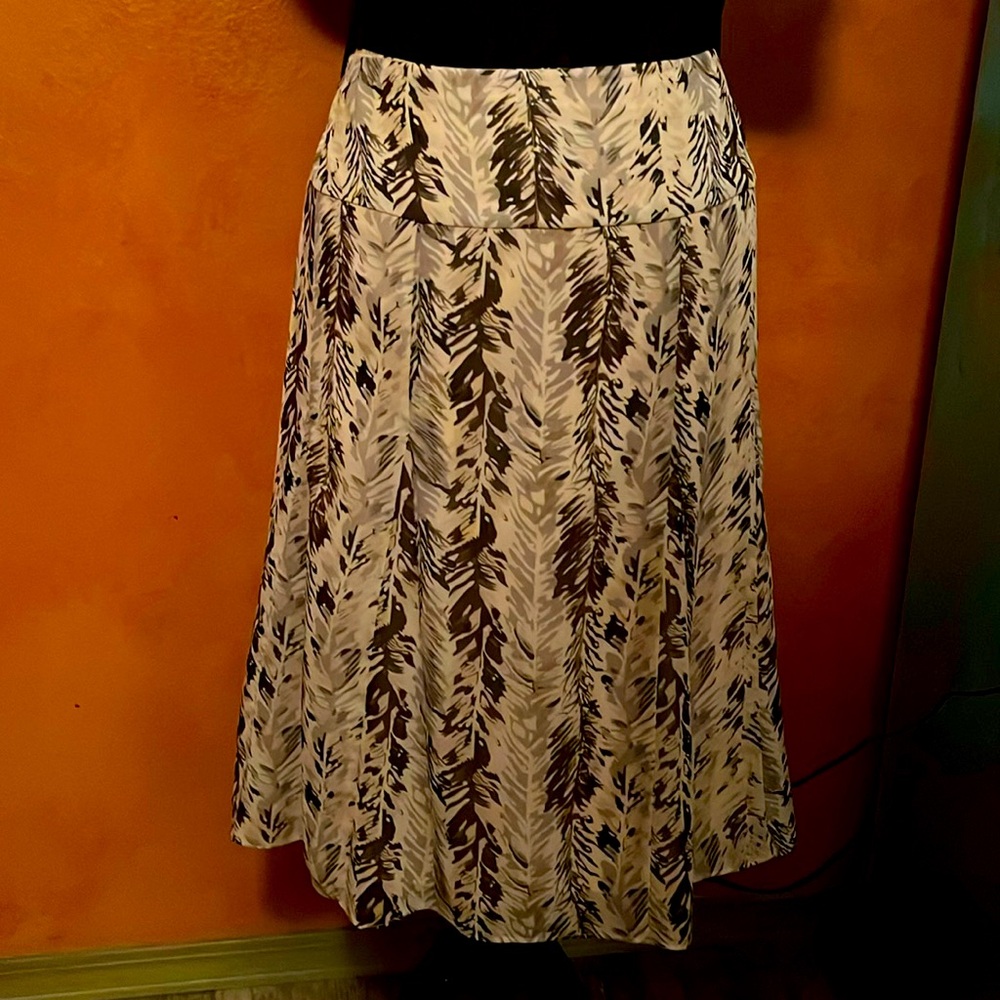 Pendleton Sheer Feather Design Layered Skirt - image 1